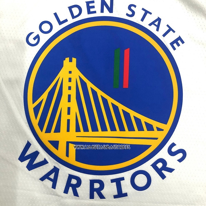 Klay Thompson NO 11 Camiseta Golden State Warriors Slam Dunk Special Mexico Edition 2022 Blanco